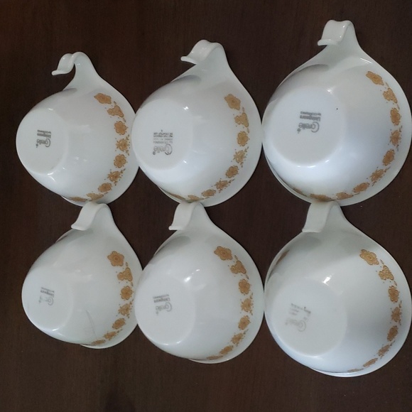 Vintage Corelle by Corning Butterfly Gold Tea Cups - Picture 7 of 10